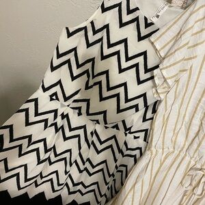 Black and White Zigzag Dress